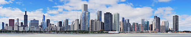 istock Chicago city urban skyline panorama 135968288