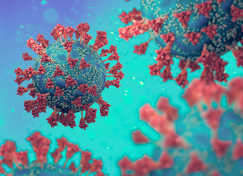 Variante del virus, coronavirus, proteína espiga. Ómicron. Covid-19 photo