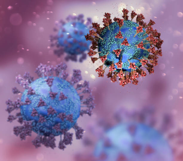 istock Virus variant, coronavirus, spike protein. Omicron. Covid-19 seen under the microscope 1359694916