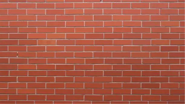 Vector illustration of Simple brick wall background