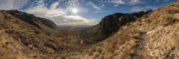 istock Panorama From Hunter Peak to Guadalupe Peak in Guadalupe Mountains 1359706529