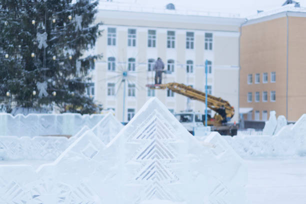 istock Production of ice figures 1359720876