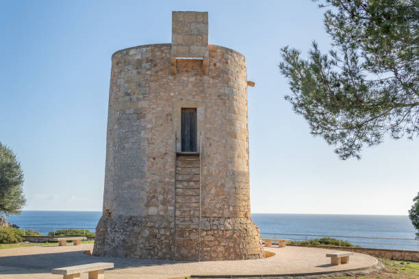 istock Medieval tower Torre Nova in Cala Santanyi 1359726514