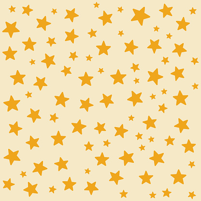 Hand Drawn Doodle Star Pattern