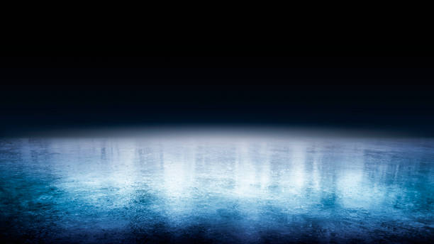 istock Frozen icy surface. Ice in black. Winter background. Reflection. Realistic ice 1359731631