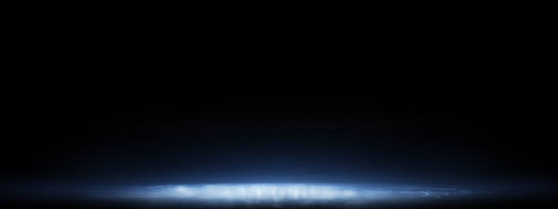 istock Ice in black. Sport background. Beautiful blue smooth ice. Blue ice floor texture 1359731693