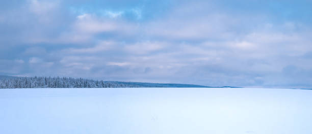 istock Winter scenic snowy cloudy landscape 1359739122