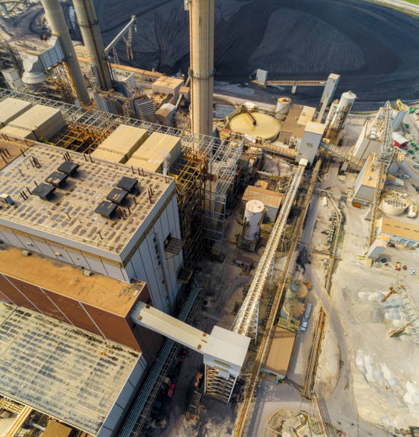 istock Aerial View of Large Coal Fired Power Plant 1359747904