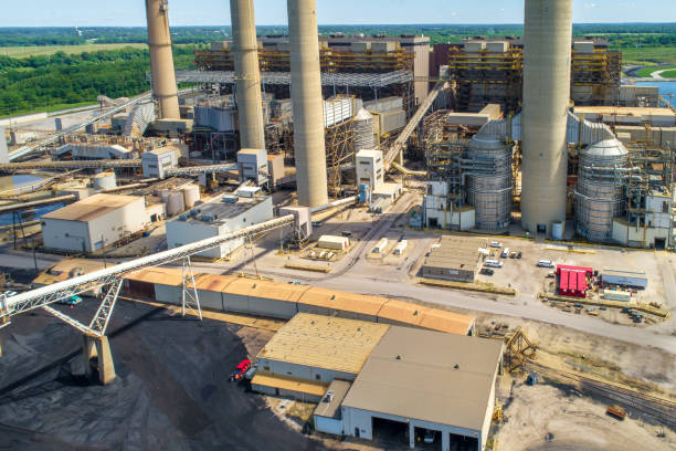 istock Aerial View of Large Coal Fired Power Plant 1359747914