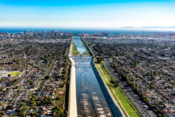 istock Los Angeles River Aerial 1359756165