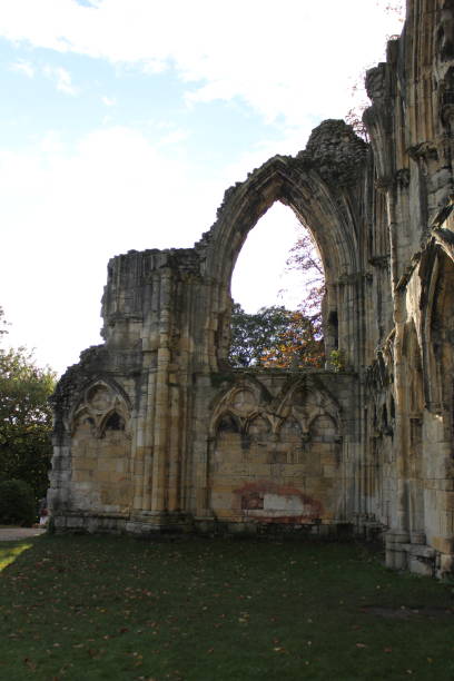 istock York St Marry's Abbey and Autumn 1359757069