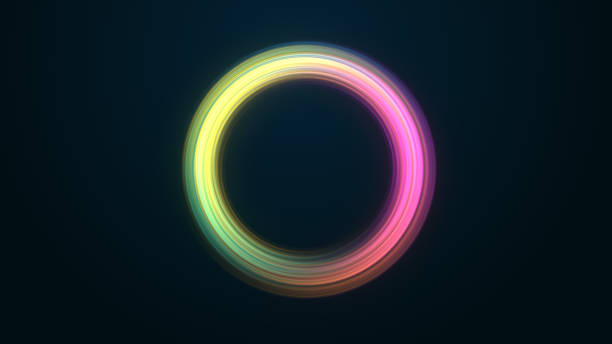 istock Fast Speed Colorful Energy Cycle Stream lines Background 1359773008