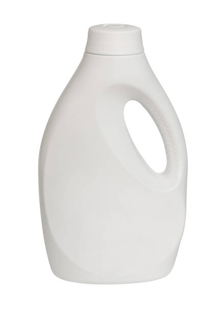 istock one white plastic bottle isolated on a white background with a cut-off path 1359781145