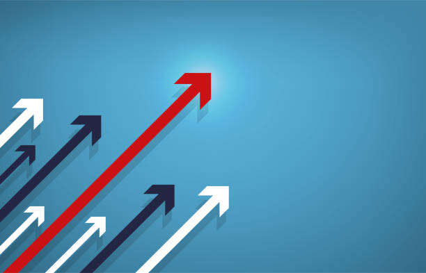 istock Success concept, business growth with arrow symbol 1359787566