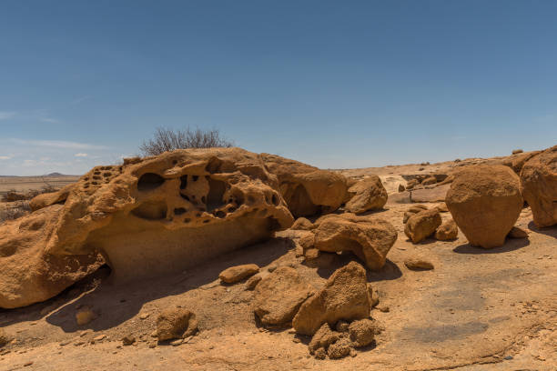 Rock formations in the desert near the Spitzkoppe, Namibia