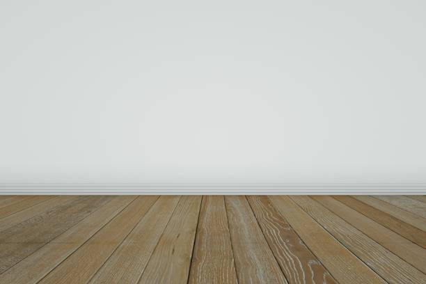 istock Interior empty room. Wall and wooden floor interior background 1359790045
