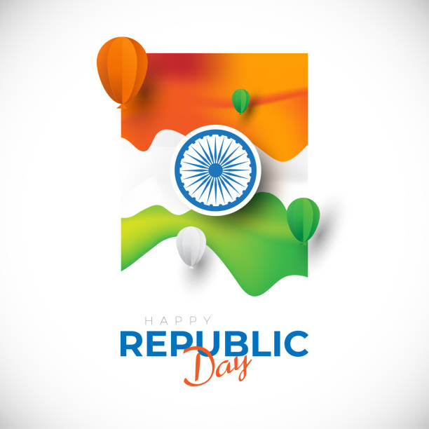 Happy Republic Day Celebration Greeting Background Happy Republic Day Celebration Greeting Background Template Vector Illustration number 26 stock illustrations