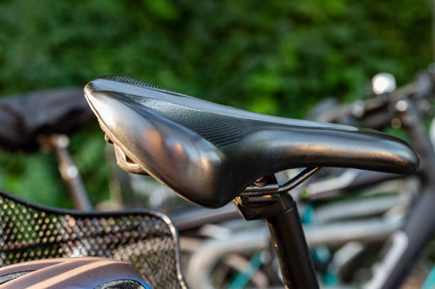 istock Close-up of a bicycle saddle 1359799786