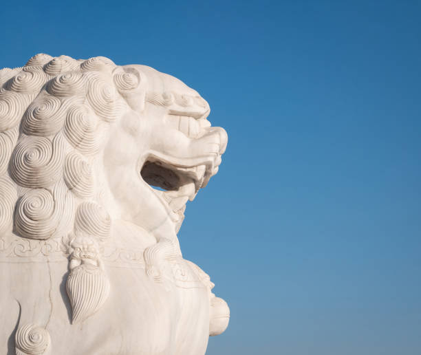 istock Side View of Stone Lion 1359802199