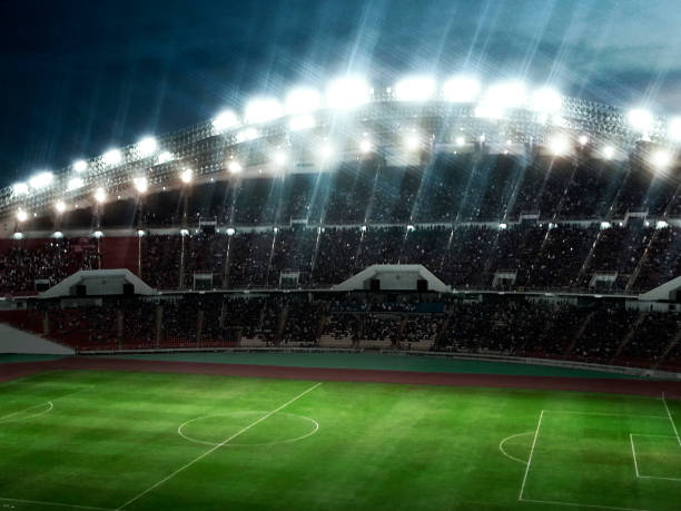 istock stadium with fans the night before the match 1359803180