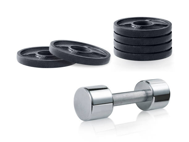 istock steel dumbbells isolated on white background 1359803342