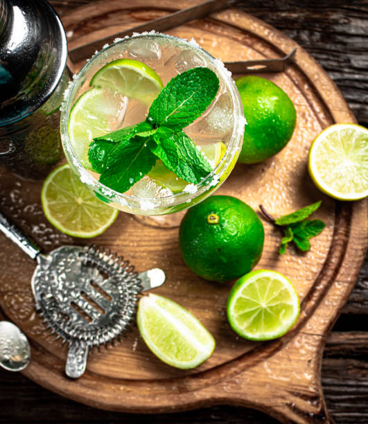 istock Margarita with pieces of lime. 1359805231