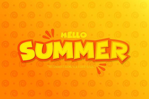 Lettering composition of Summer Vacation stock illustration