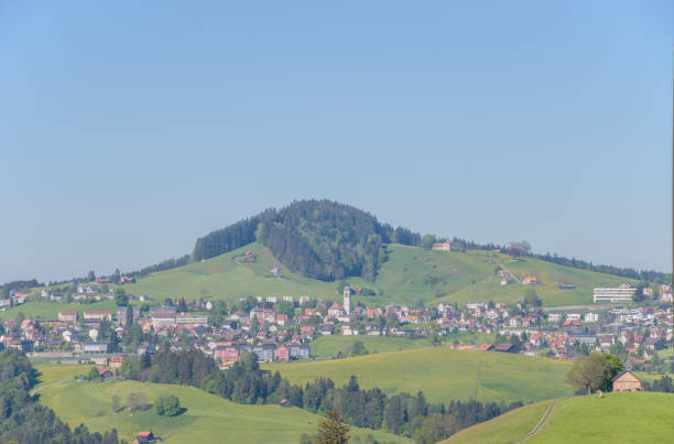 istock Beautiful swiss spring landscape near Santis. 1359808225