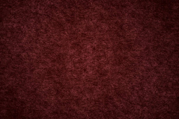 istock Red color grunge carpet surface close up top view for texture background 1359809074