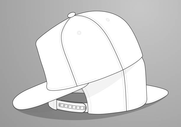 Free trucker hat template Vector File | FreeImages