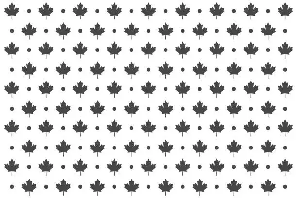 Vector illustration of Abstract Canada flag shapes concept design background. Abstract maple leafs background.  Abstract shapes background. Vector illustration stock illustration
