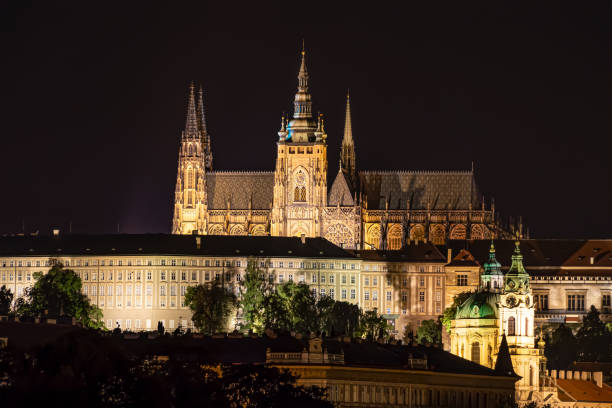 St Vitus Cathedral in Prague stock photo