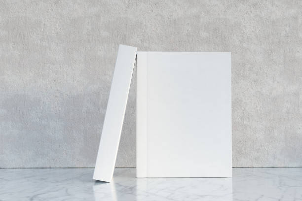 istock 3D Illustration. Two blank white hardcover books mockup. Template ready for your design. 1359812682