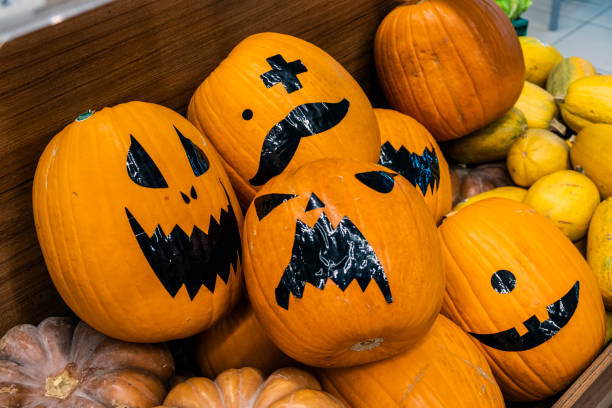 istock Pumpkin Halloween Concept in Supermarket 1359816166