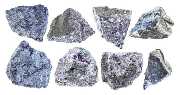 istock set of various stibnite (antimonite) stones cutout 1359816765