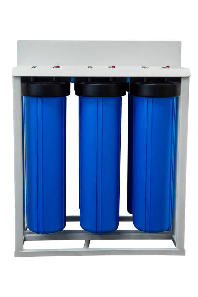 istock Water filter housing on white background. Drinking Water System. Osmosis water purification filter for home use. healthy lifestyle. 1359821835