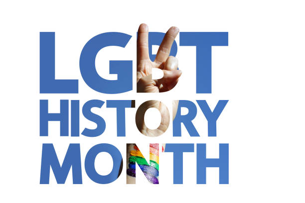 mois de l’histoire lgbt concept moderne, techniques mixtes. - symbols of peace flag gay pride flag banner photos et images de collection