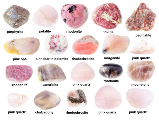 istock set of various unpolished pink stones with names 1359826754