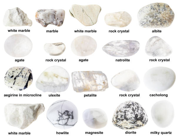 istock set of various polished white rocks with names 1359826779