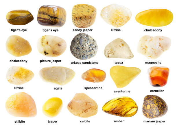 istock set of various tumbled yellow rocks with names 1359826785