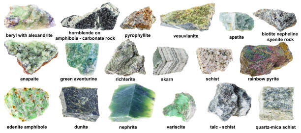 istock set of various unpolished green stones with names 1359826847