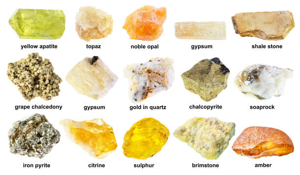 istock set of various rough yellow rocks with name cutout 1359826895