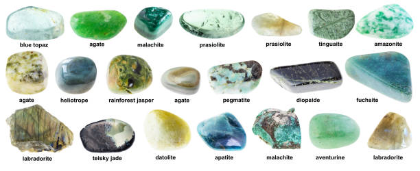 istock set of various rolled green stones with names 1359826949