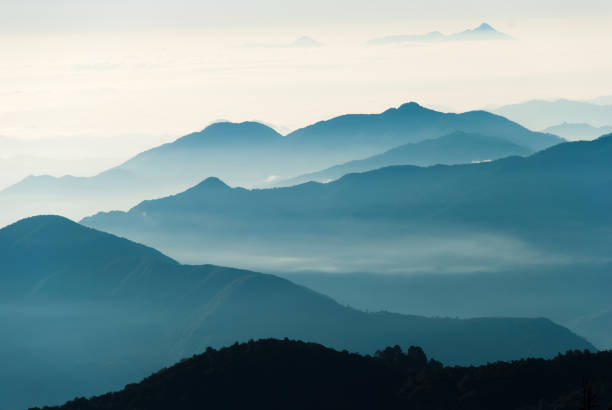 istock Nepal mountains in the morning fog 1359829007