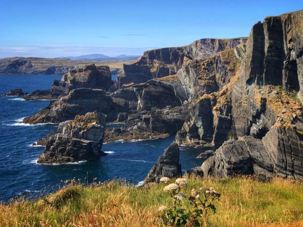 Cliffs at Mizen Head County Cork Ireland’s most Southerly point stock photo