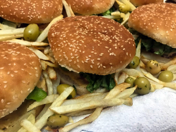 Fresh homemade hamburger