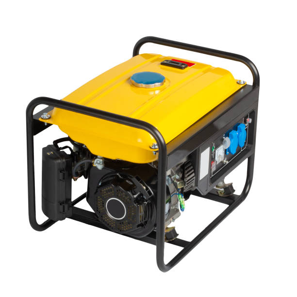 istock Portable benzin generator. isolated white background. Top view. 1359848407