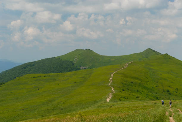 Mountain trail, Bieszczady Mountains, Poland