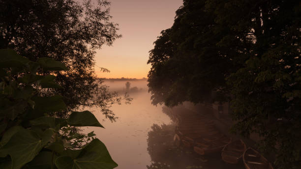 istock Rowing boats moored - by The Boathouse at Dedham 1359857629
