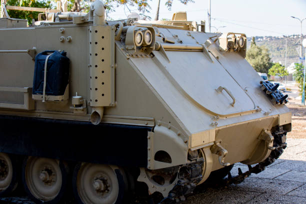 istock Armored personnel carrier side view 1359870696